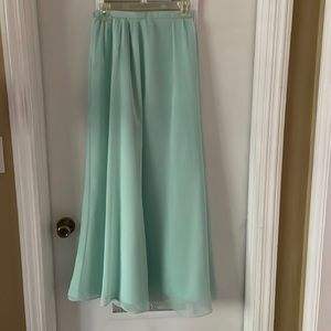 *CLOSET CLOSING* Mint Chiffon Maxi Skirt